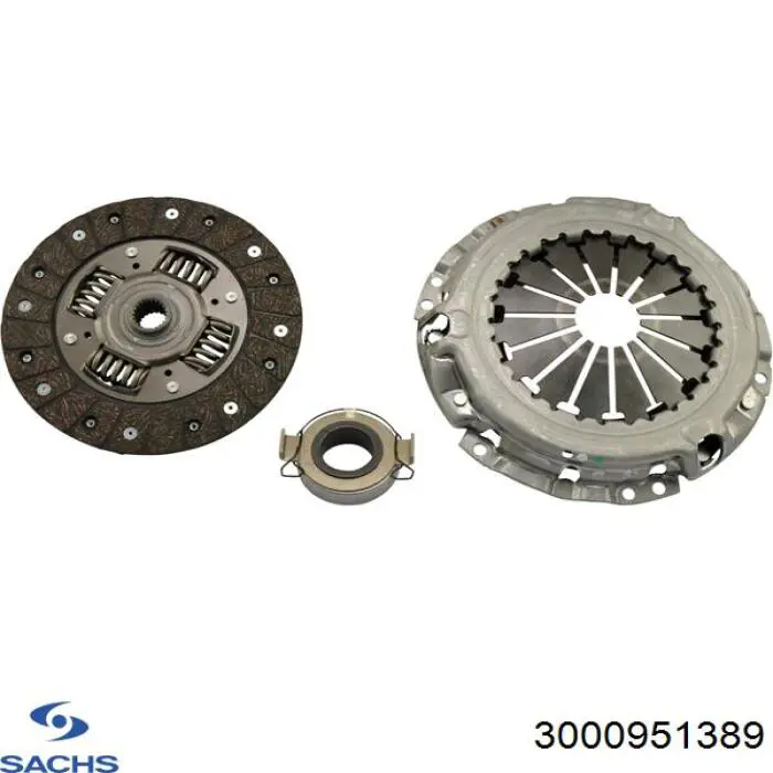 Комплект зчеплення (3 частини) Sachs 3000951389 ціна, від 145.56 USD