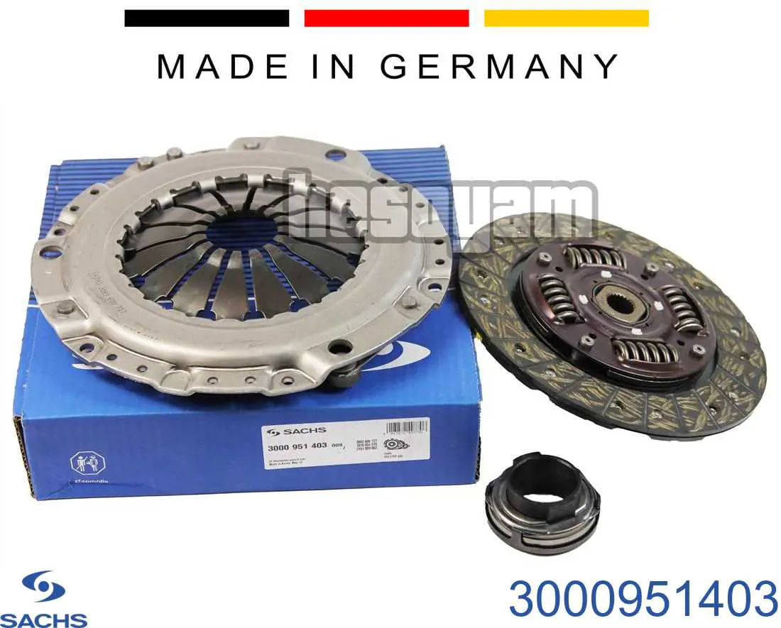Комплект зчеплення (3 частини) Sachs 3000951403 ціна, від 88.21 USD