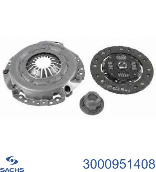 Комплект зчеплення (3 частини) Sachs 3000951408 ціна, від 83.27 USD