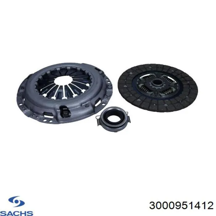 Купити 3000951412 Sachs Комплект зчеплення (диск, корзина, підшипник)