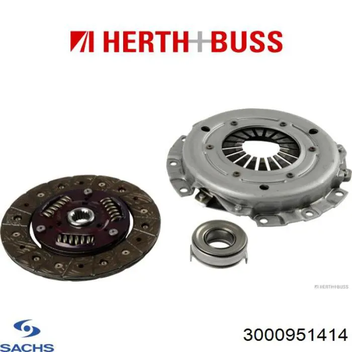 Купити 3000951414 Sachs Комплект зчеплення (диск, корзина, підшипник)