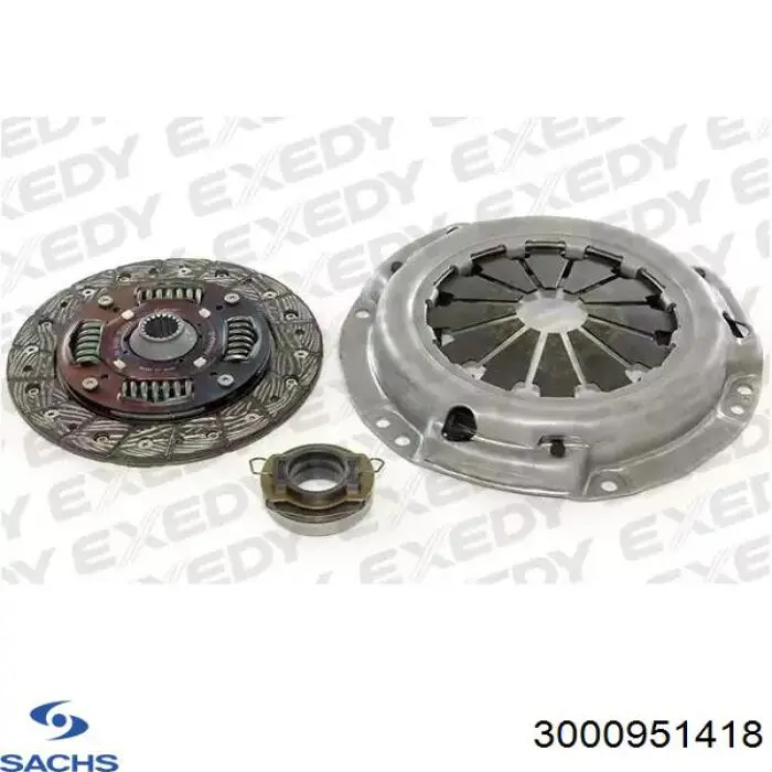 Комплект зчеплення (3 частини) Sachs 3000951418 ціна, від 195.50 USD