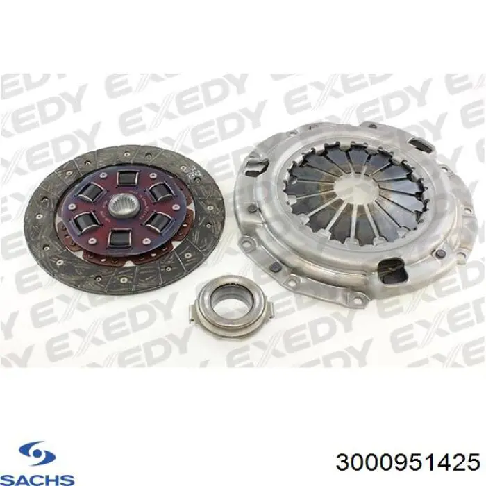 Купити 3000951425 Sachs Комплект зчеплення (диск, корзина, підшипник)