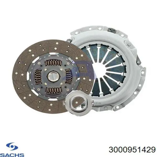 Комплект зчеплення (3 частини) Sachs 3000951429 ціна, від 197.07 USD