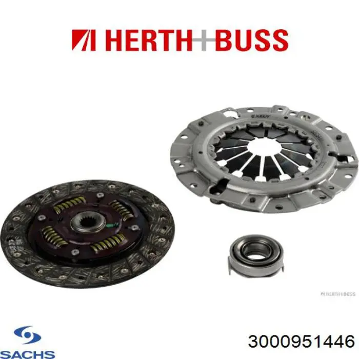 Купити CP9037 Kavo Parts Комплект зчеплення (диск, корзина, підшипник)