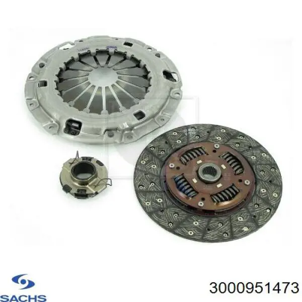 Купити 3000951473 Sachs Комплект зчеплення (диск, корзина, підшипник)