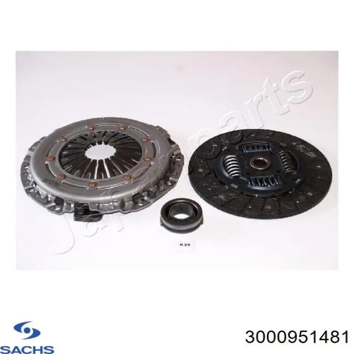 Комплект зчеплення (3 частини) Sachs 3000951481 ціна, від 232.96 USD