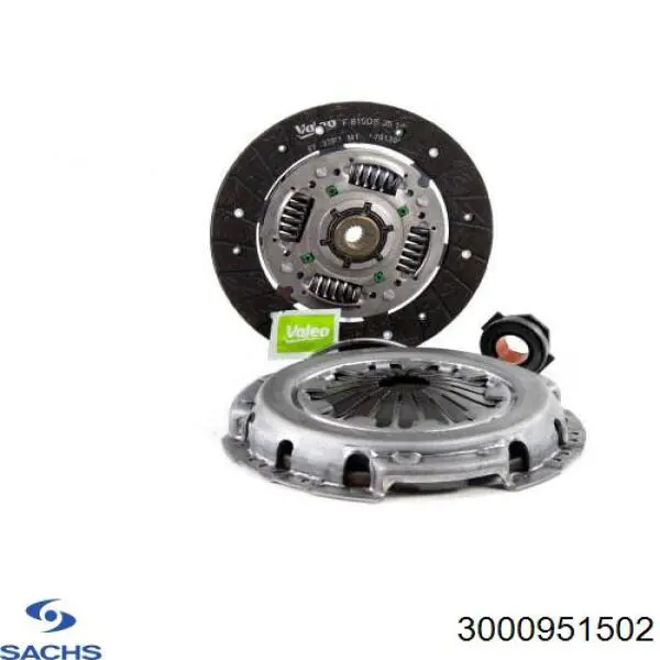 Купити 3000951502 Sachs Комплект зчеплення (диск, корзина, підшипник)