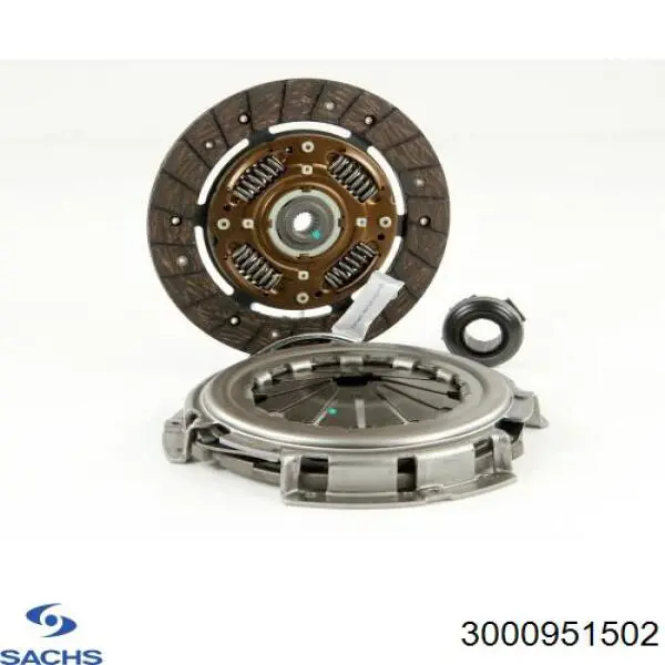 Комплект зчеплення (3 частини) Sachs 3000951502 ціна, від 62.26 USD