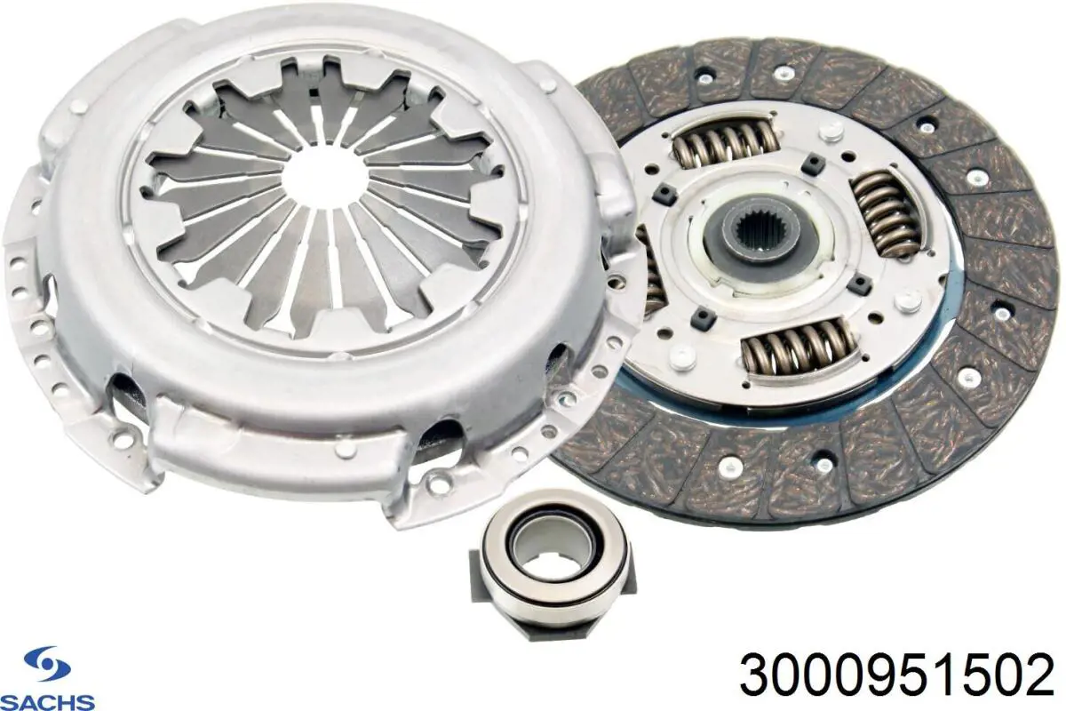 3000951502 Sachs комплект зчеплення (3 частини)