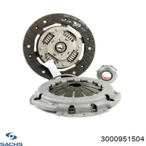 Комплект зчеплення (3 частини) Sachs 3000951504 ціна, від 147.36 USD
