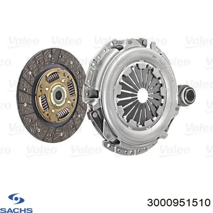 Комплект зчеплення (3 частини) Sachs 3000951510 ціна, від 115.44 USD