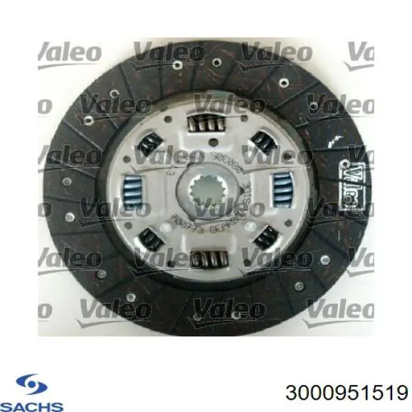 Купити 3000951519 Sachs Комплект зчеплення (диск, корзина, підшипник)