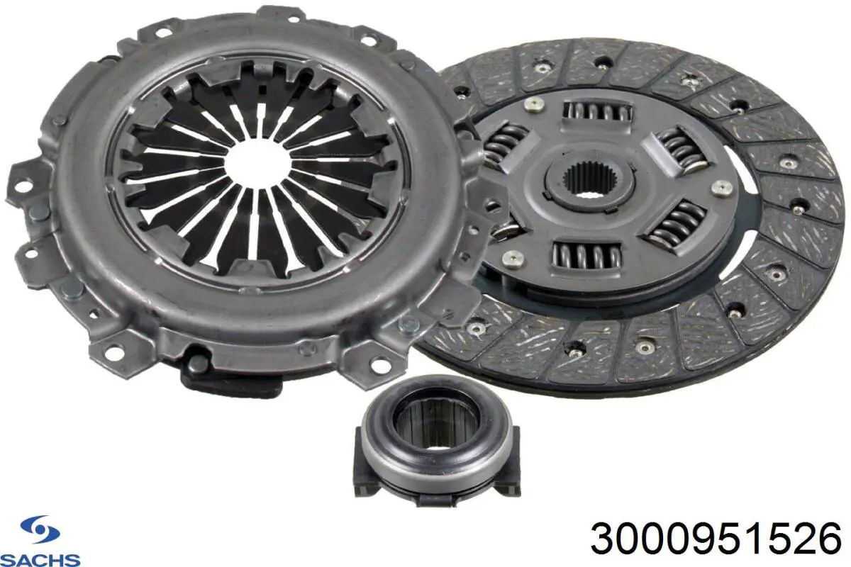 3000951526 Sachs комплект зчеплення (3 частини)