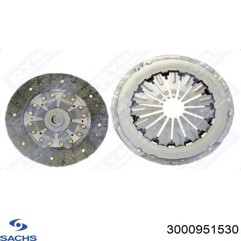 Комплект зчеплення (3 частини) Sachs 3000951530 ціна, від 611.48 USD