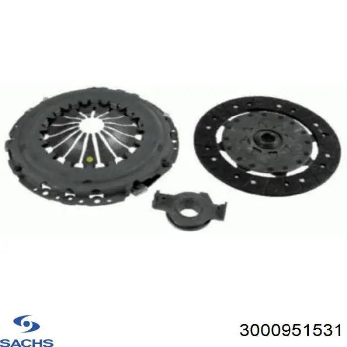 Комплект зчеплення (3 частини) Sachs 3000951531 ціна, від 152.60 USD