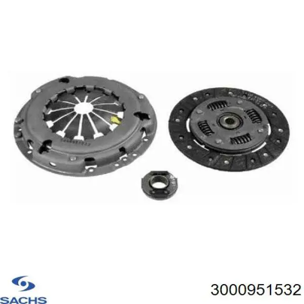 Комплект зчеплення (3 частини) Sachs 3000951532 ціна, від 109.11 USD