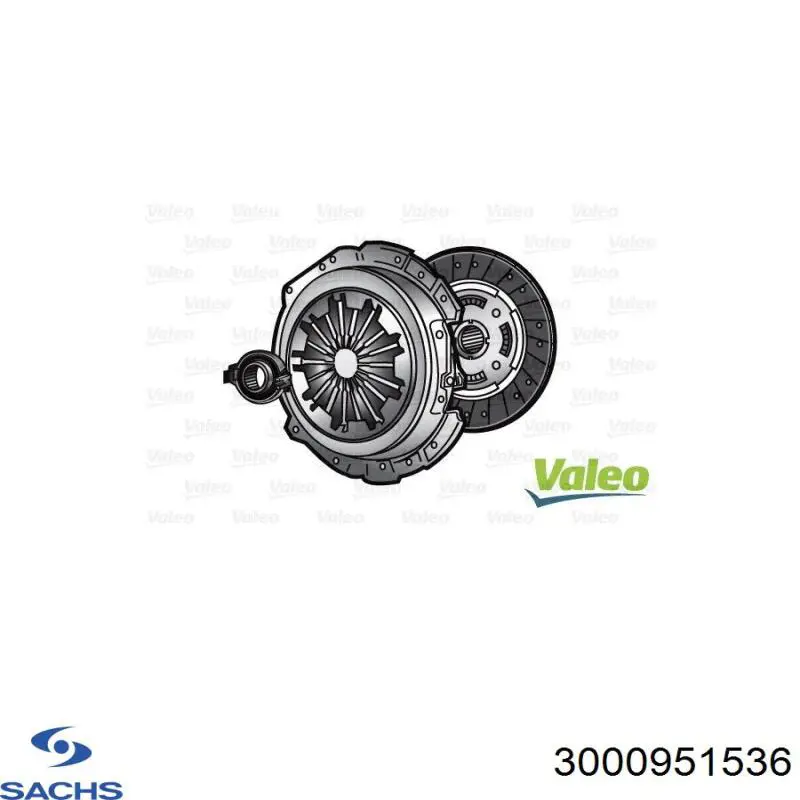 3000951536 Sachs Зчеплення в зборі