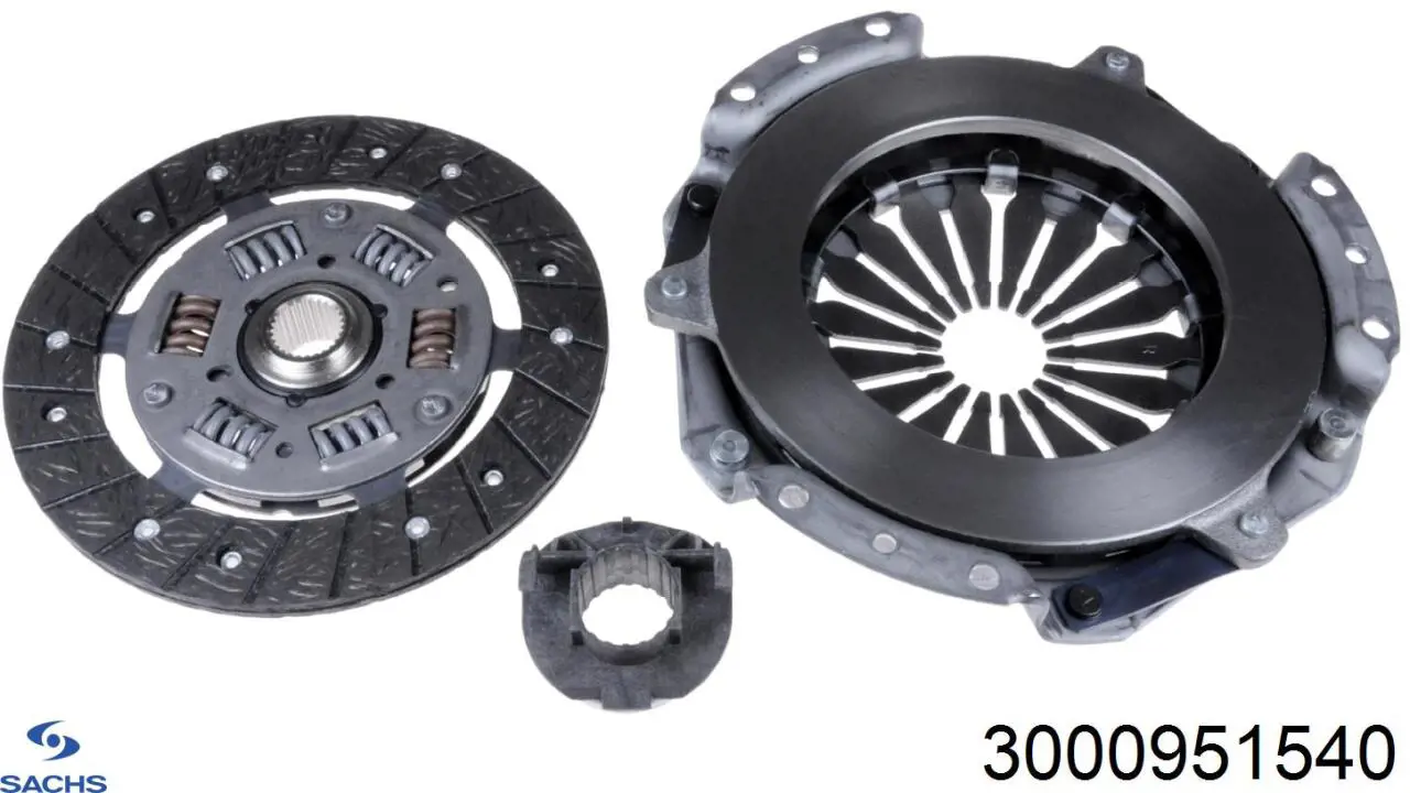 Купити 3000951540 Sachs Комплект зчеплення (диск, корзина, підшипник)