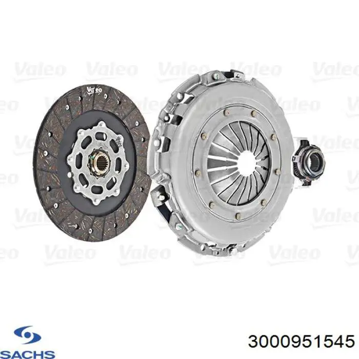 Комплект зчеплення (3 частини) Sachs 3000951545 ціна, від 135.73 USD