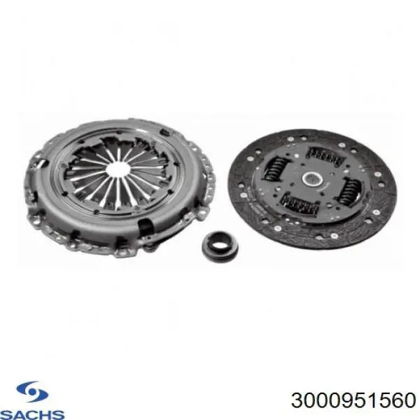 Комплект зчеплення (3 частини) Sachs 3000951560 ціна, від 145.81 USD
