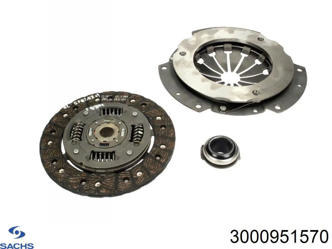 Комплект зчеплення (3 частини) Sachs 3000951570 ціна, від 84.68 USD