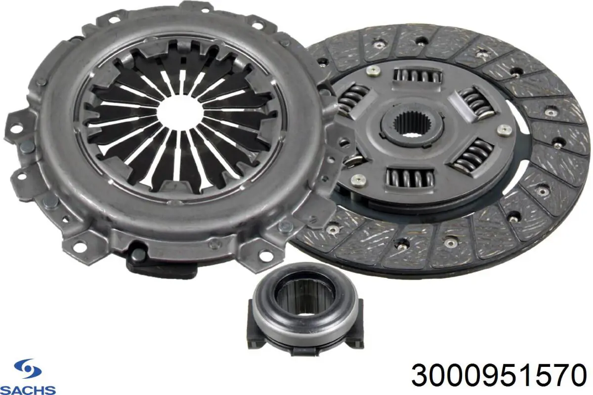 Купити 3000951570 Sachs Комплект зчеплення (диск, корзина, підшипник)