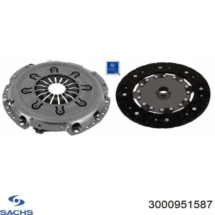 Комплект зчеплення (3 частини) Sachs 3000951587 ціна, від 137.85 USD