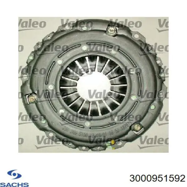 Купити 3000951592 Sachs Комплект зчеплення (диск, корзина, підшипник)