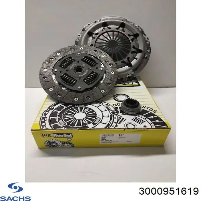 Комплект зчеплення (3 частини) Sachs 3000951619 ціна, від 123.29 USD