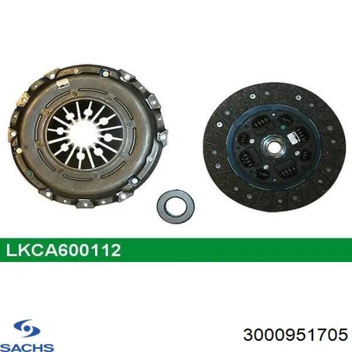 Комплект зчеплення (3 частини) Sachs 3000951705 ціна, від 159.92 USD