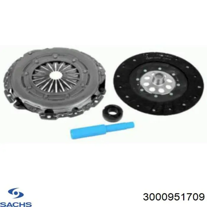 Комплект зчеплення (3 частини) Sachs 3000951709 ціна, від 303.19 USD