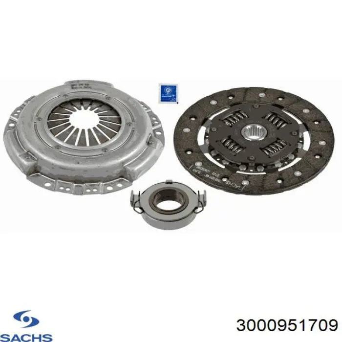 Комплект зчеплення (3 частини) Sachs 3000951709 ціна, від 303.19 USD