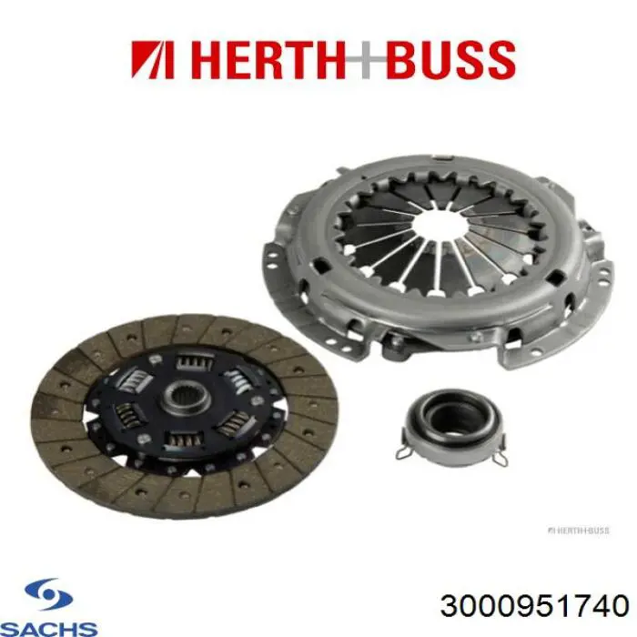 Купити 3000951740 Sachs Комплект зчеплення (диск, корзина, підшипник)