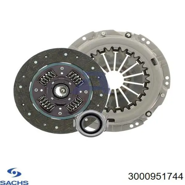 Комплект зчеплення (3 частини) Sachs 3000951744 ціна, від 190.52 USD
