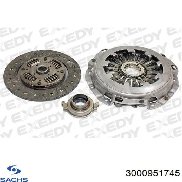 Купити 3000951745 Sachs Комплект зчеплення (диск, корзина, підшипник)
