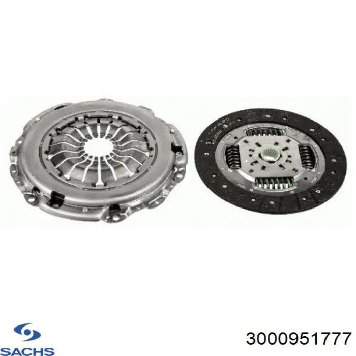 Купити 3000951777 Sachs Комплект зчеплення (диск, корзина, підшипник)