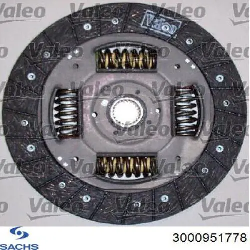 Комплект зчеплення (3 частини) Sachs 3000951778 ціна, від 101.35 USD