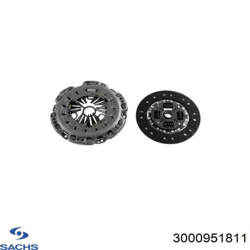 Комплект зчеплення (3 частини) Sachs 3000951811 ціна, від 283.61 USD