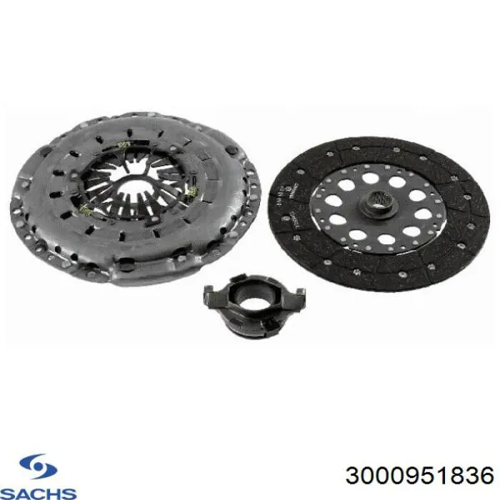 Комплект зчеплення (3 частини) Sachs 3000951836 ціна, від 301.27 USD