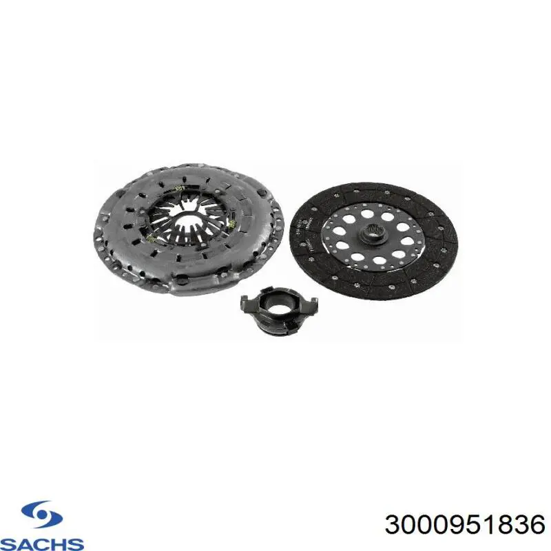 3000951836 Sachs Зчеплення в зборі