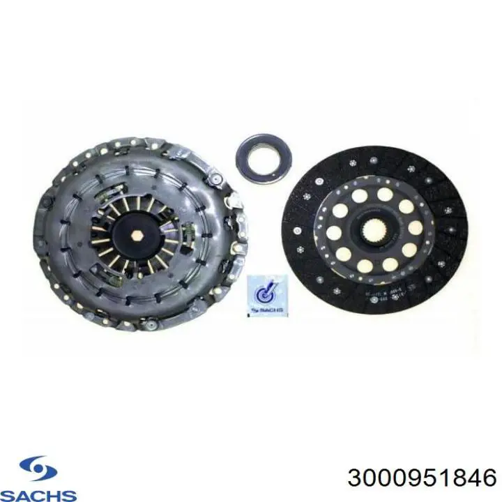 Комплект зчеплення (3 частини) Sachs 3000951846 ціна, від 243.09 USD