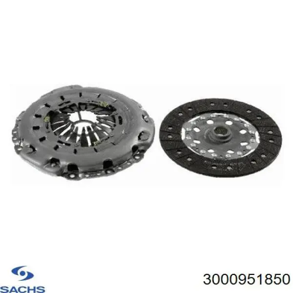 Комплект зчеплення (3 частини) Sachs 3000951850 ціна, від 314.09 USD