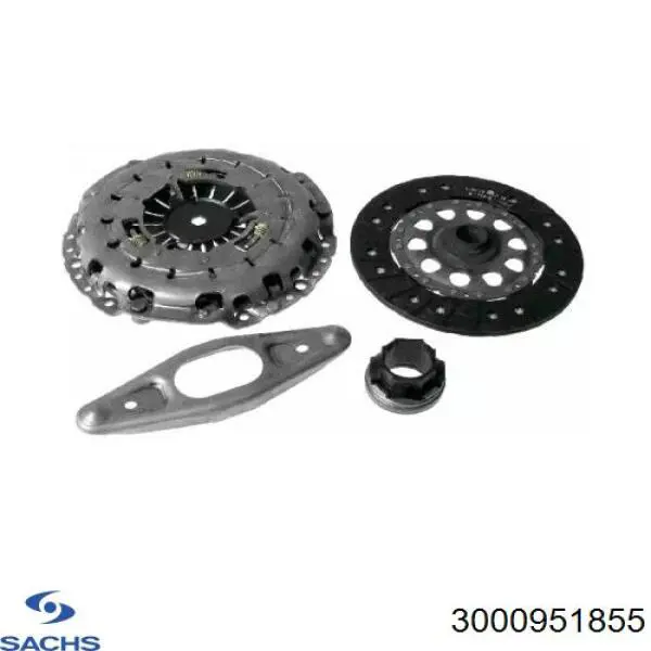 Купити 3000951855 Sachs Комплект зчеплення (диск, корзина, підшипник)