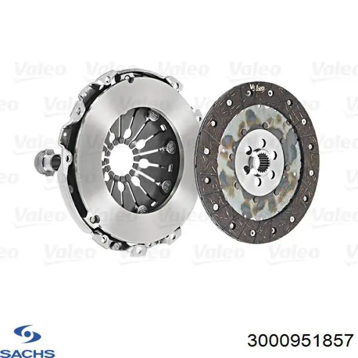 Комплект зчеплення (3 частини) Sachs 3000951857 ціна, від 187.71 USD