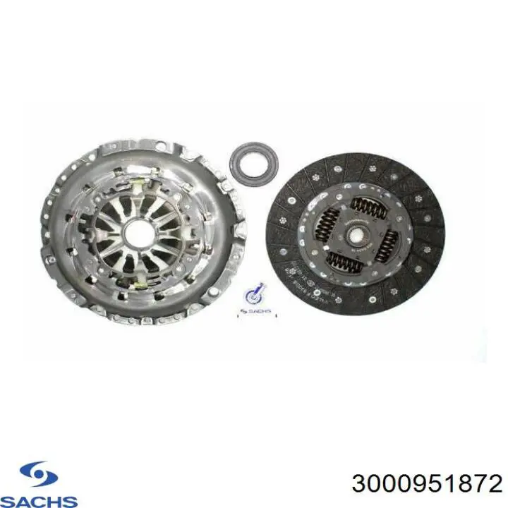 Комплект зчеплення (3 частини) Sachs 3000951872 ціна, від 226.66 USD
