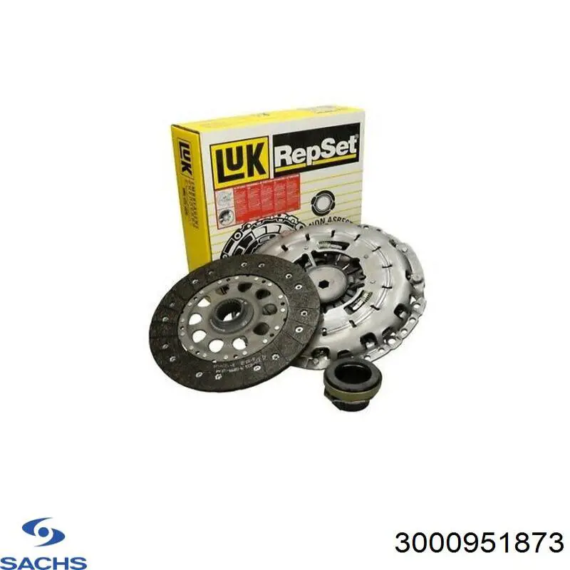 Купити 3000951873 Sachs Комплект зчеплення (диск, корзина, підшипник)