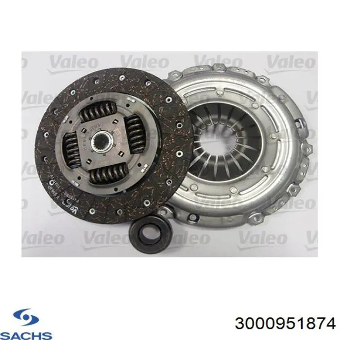 Купити 3000951874 Sachs Комплект зчеплення (диск, корзина, підшипник)