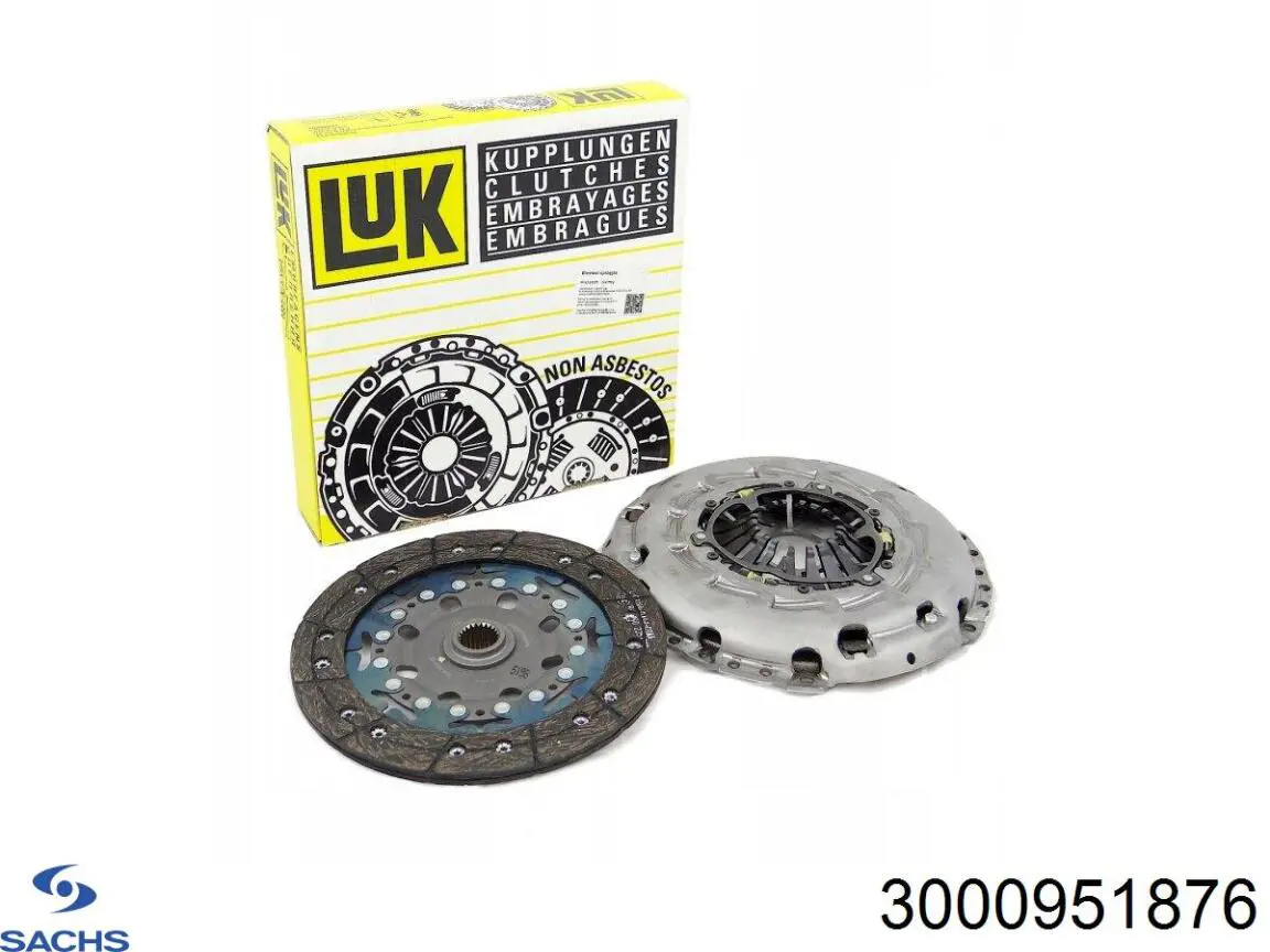 Купити 3000951876 Sachs Комплект зчеплення (диск, корзина, підшипник)