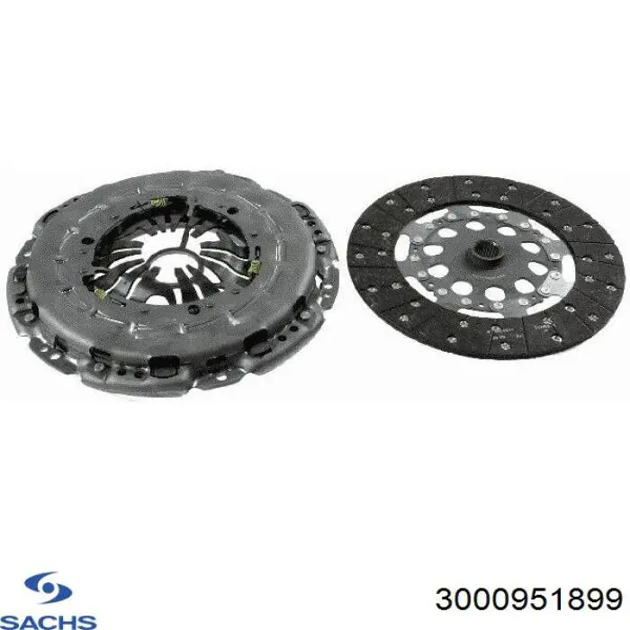 Комплект зчеплення (3 частини) Sachs 3000951899 ціна, від 272.22 USD